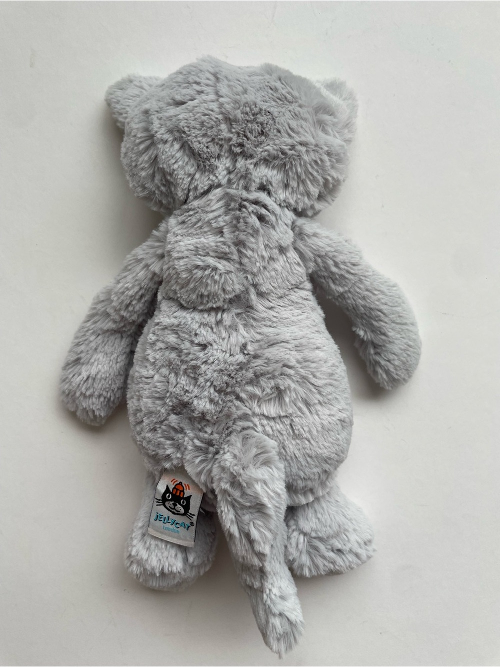 Jellycat London Retired Bashful Kitty Plush Stuffed Animal, Light Gray, EUC - Picture 6 of 8